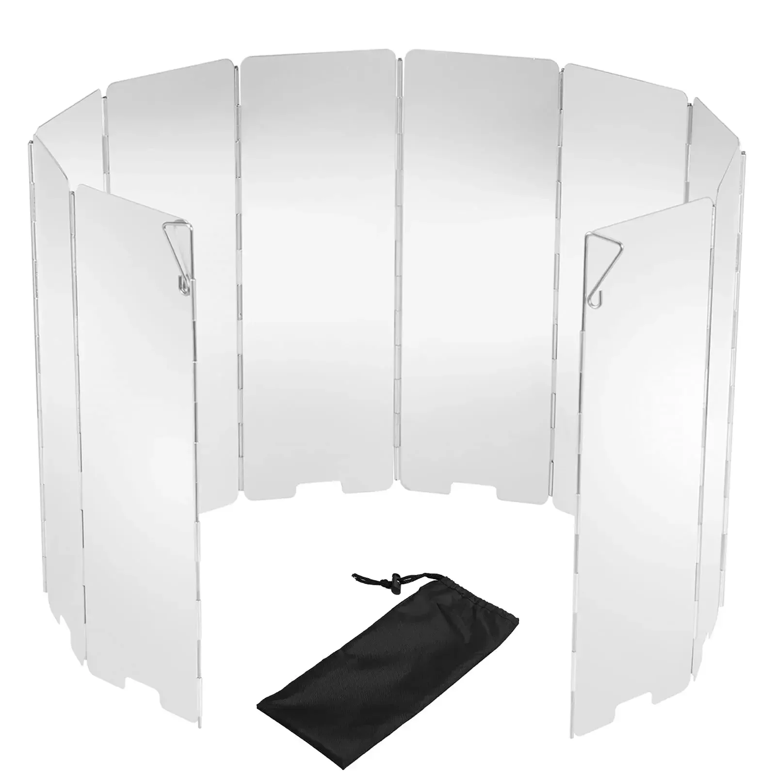 

8/10/12/16 пластин, складная плита, лобовое стекло, алюминиевое лобовое стекло для печи с сумкой и коробкой для кемпинга, бутановые печи, лобовое стекло, 2 шт.