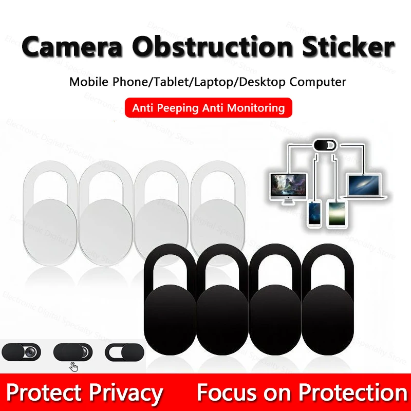 Camera Obstruction Sticker Camera Cover Cache Slider Anti peep Cover Sticker Universal Phone Notebook Computer Protect Privacy
