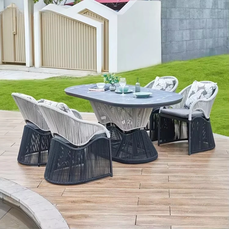 

Waterproof Bistro Patio Garden Furniture Dining Outdoor Restaurant Table and Chair Sets