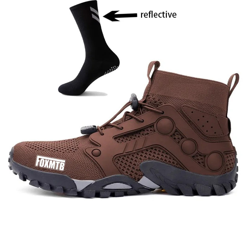 2025 zapatos de ciclismo MTB zapatillas de deporte FOXMTB antideslizantes ropa de ciclismo de montaña para hombres botas de descenso calzado de velocidad de carretera