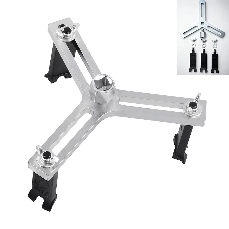 Adjustable 3 Jaw Spanner Wrench For Fuel Tank Cover Removal Key Tool Pump Module Universal Car Auto Garage Remover Accessory