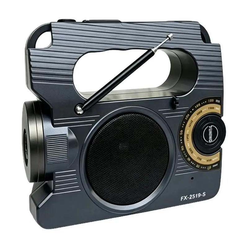 [B24B!】 Hand-Cranked Solar-Powered Emergency Radio AM/FM Loud SOS Multi-Power For Reliable Use