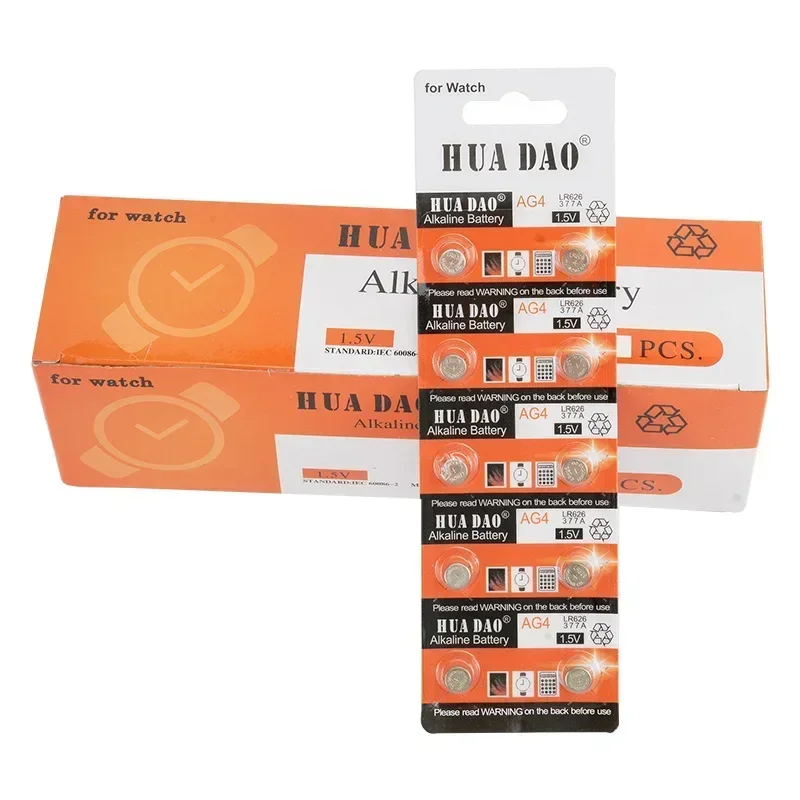 New2-50PCS AG4 377 1,55 V Knopfbatterien SR626SW SR626 Cell-münze Alkaline Batterie 177 376 626A LR66 LR626 Uhr Spielzeug Uhr