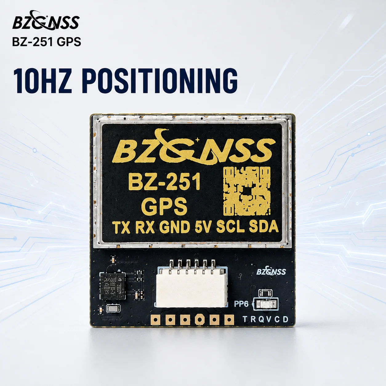 BZGNSS BZ-251 M10 GNSS Receiver QMC5883 Compass NMEA UBX for Long Range FPV Drone Betaflight Rescue, Matek M10Q-5883 Alternative