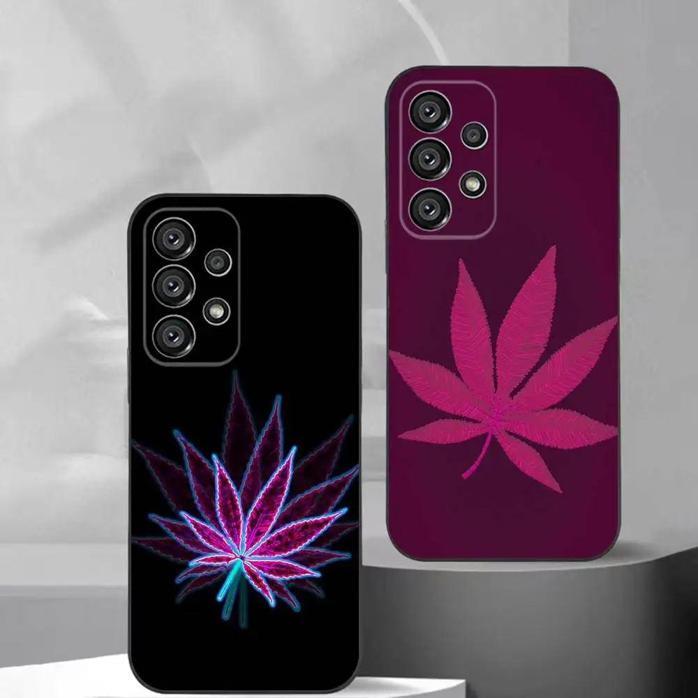 

Weed Leaf Fashion Phone Case For Samsung S25,S24,S21,S22,S23,S30,Ultra,S20,Plus,Fe,Lite,Note,10,9,5G Black Cover