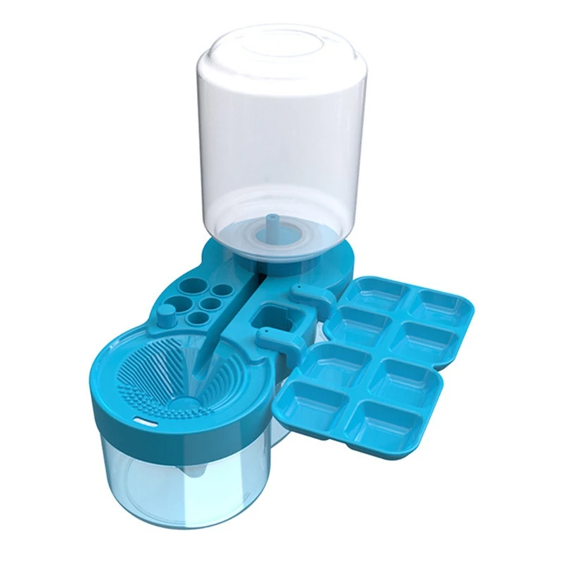 Salle de bain T! Lave-pinceau et nettoyeur de brosse de remplissage d'eau automatique, presse et vidange