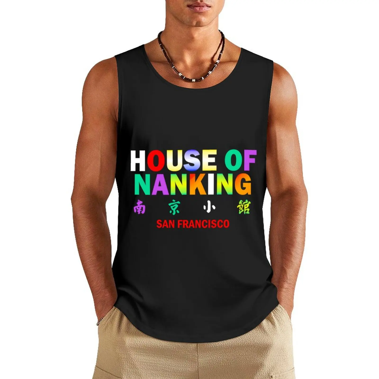 

House Of Nanking San Francisco Tank Top summer clothes man 2025 gym for men vest men