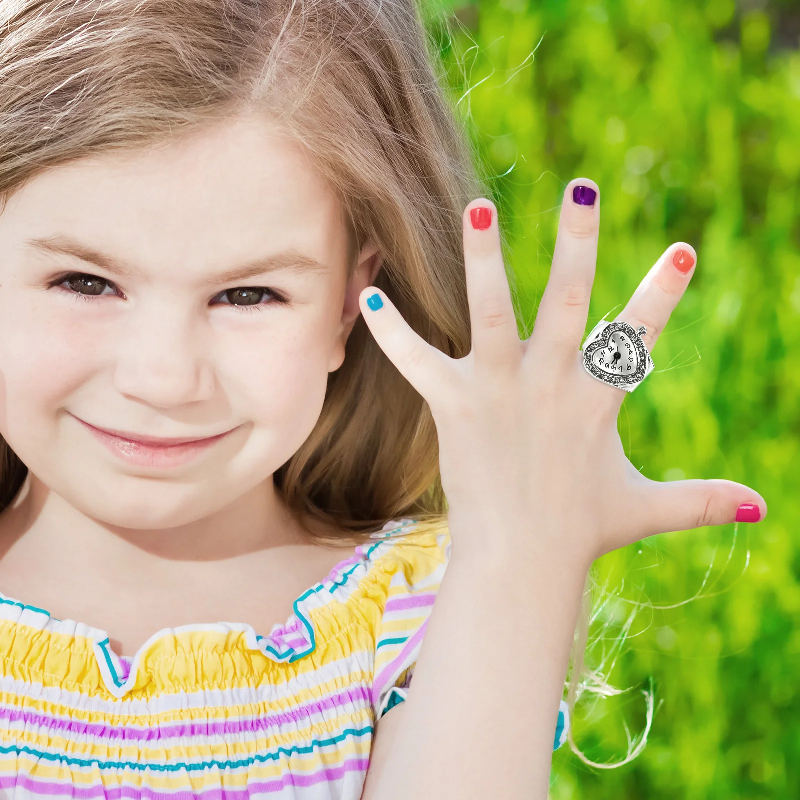 

1pc Retro Ring Vintage Quartz Finger For Men Women Casual Elastic Numerals Watch Quartz Ring Watch Festival Gift