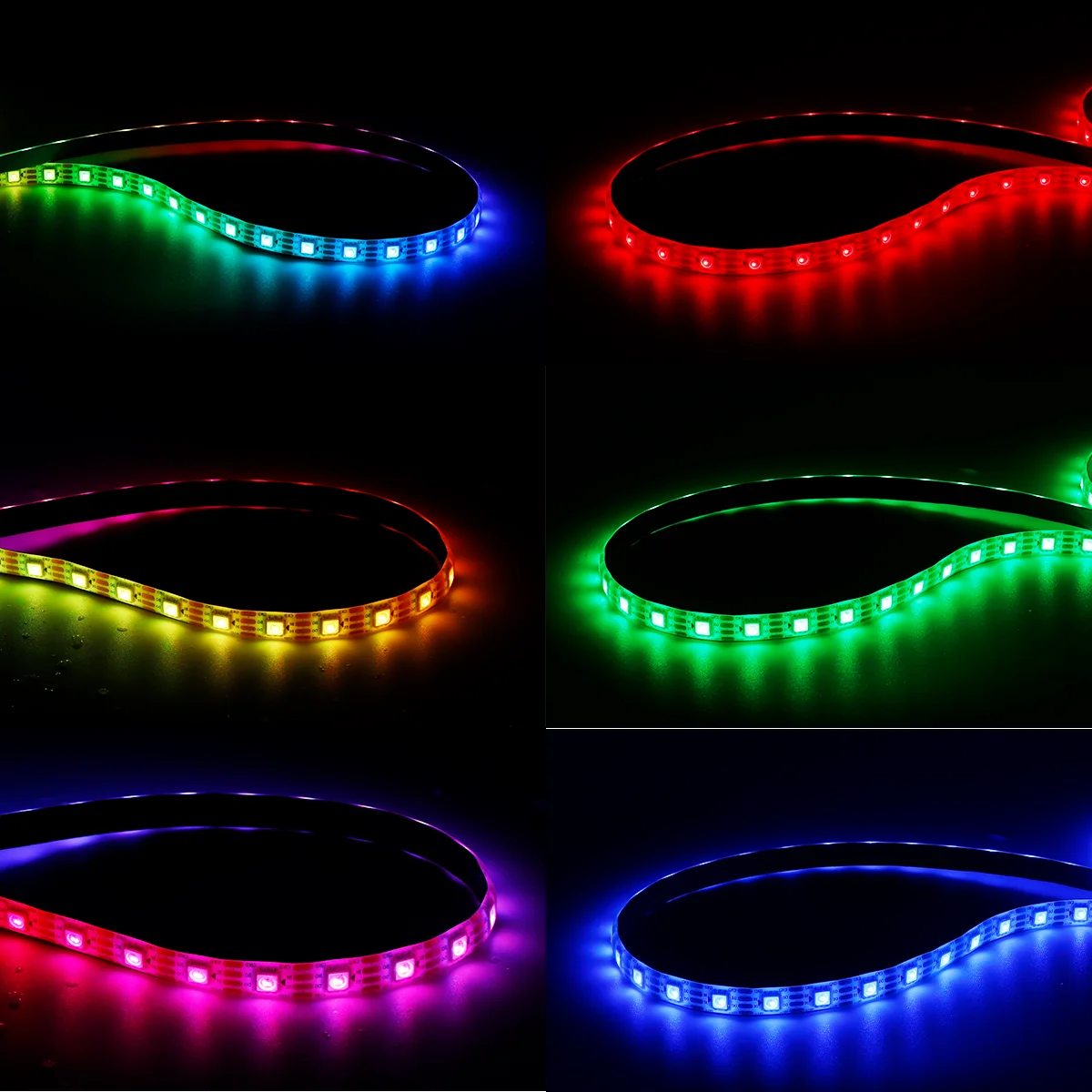 WS2815 RGB LED Streifen Licht Einzeln Adressierbaren LED-Dual-Signal 30/60/144 Leds/m IP30 IP65 IP67 DC12V