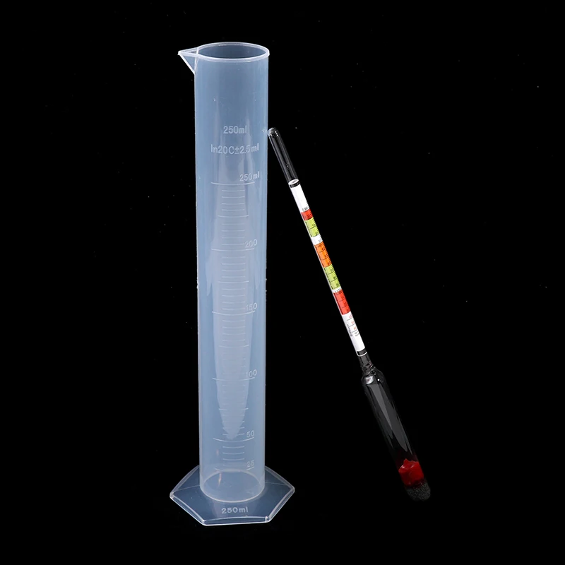 3Pcs/set Triple Scale Hydrometer For Home Brew Wine Beer Cider Alcohol Testing 3 Scale Hydrometer Wine Sugar Meter Gravity Test