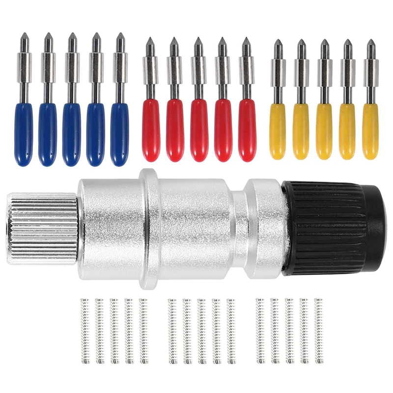 16 Stuks 30/45/60 Graden Graphtec Cb15 Cb15u Vinyl Cutter Blade + Graphtec Cb15 Cb15u Blade houder