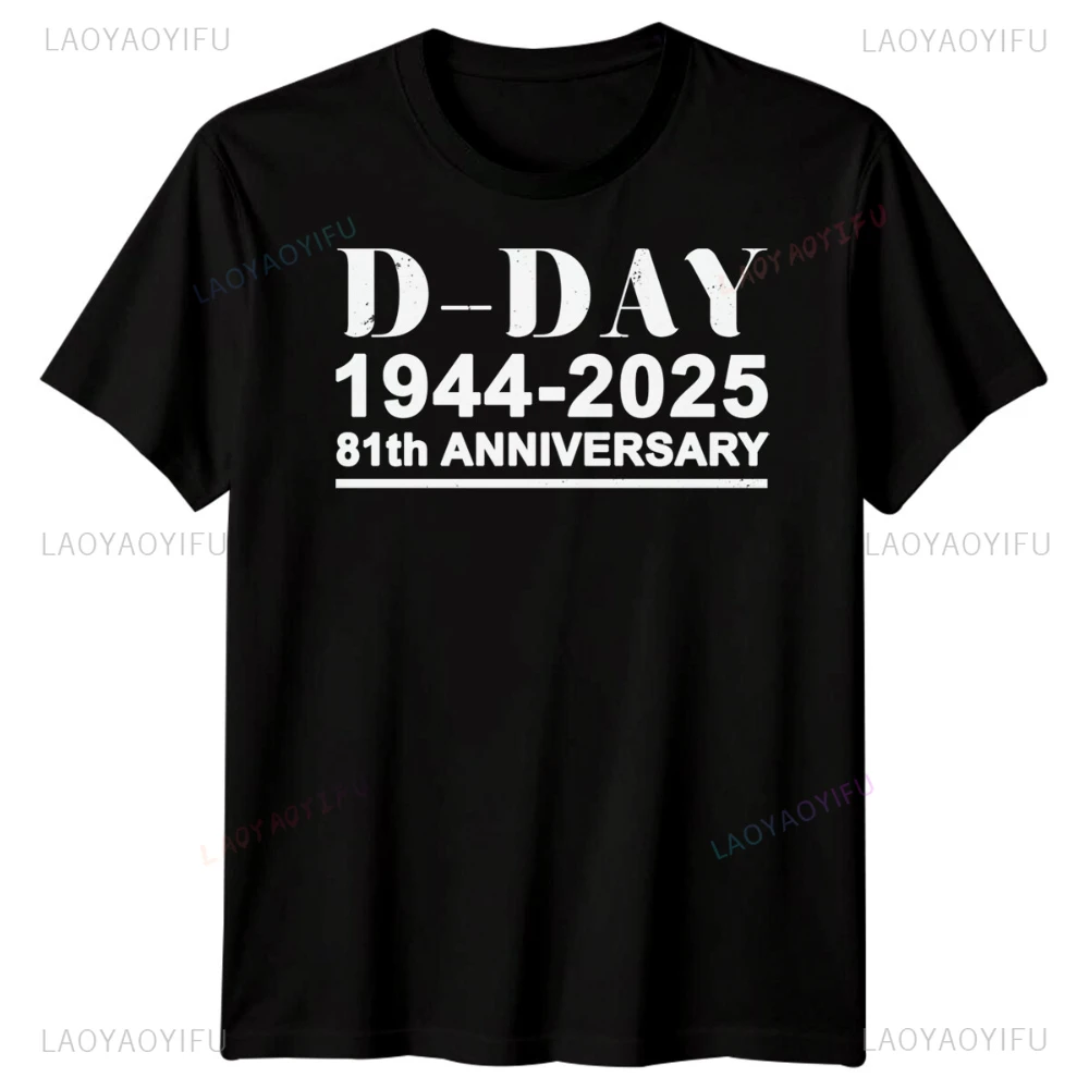 

Нормандия времен Второй мировой войны, футболка с принтом в стиле милитари, топы Family1944-2025, топы D-Day 81th, мужская футболка из хлопка высокого качества