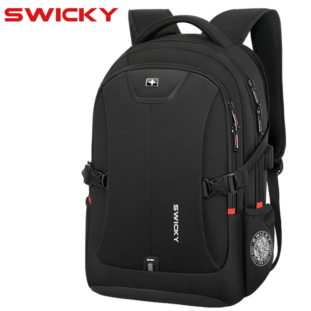 SWICKY Classic Backpacks Men Casual Camping Backpack Large Capacity Outdoor Waterproof Fashion Rucksacks Anti-scratch Schoolbags