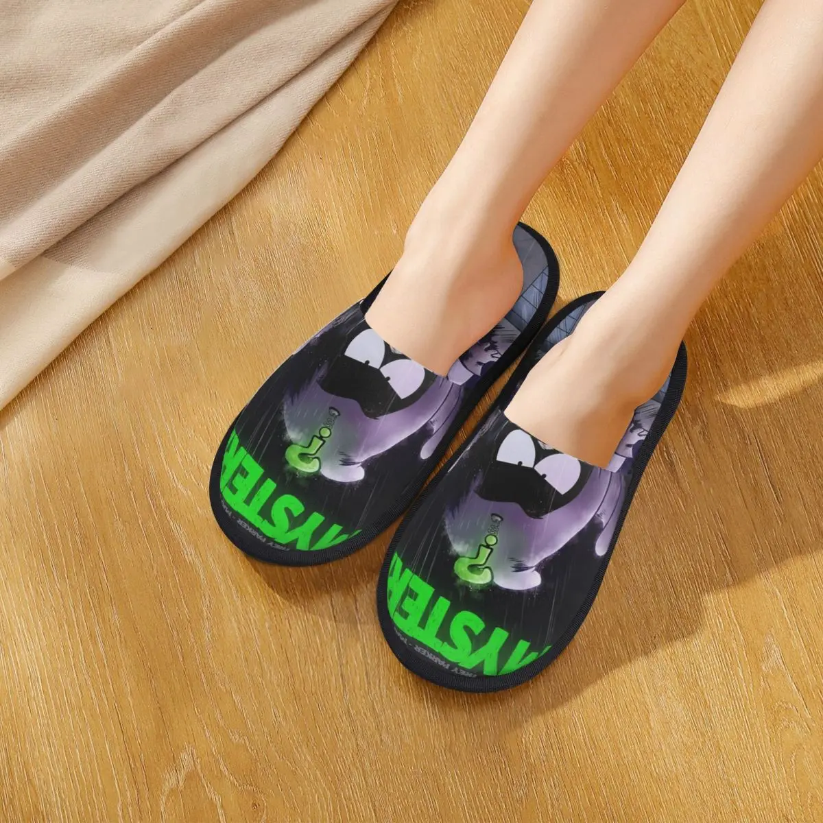 Women Winter House Cotton Slippers Southpark Anime Household Fur Slides Slippers Indoor Mysterion Comic Soft Non Slip Slides