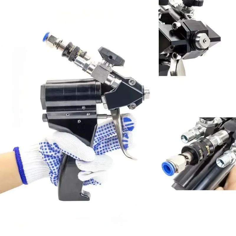 PU P2 Polyurethane Foam Spray Gun 35Mpa Air Purge Spray Gun Self Cleaning with Accessories Combination