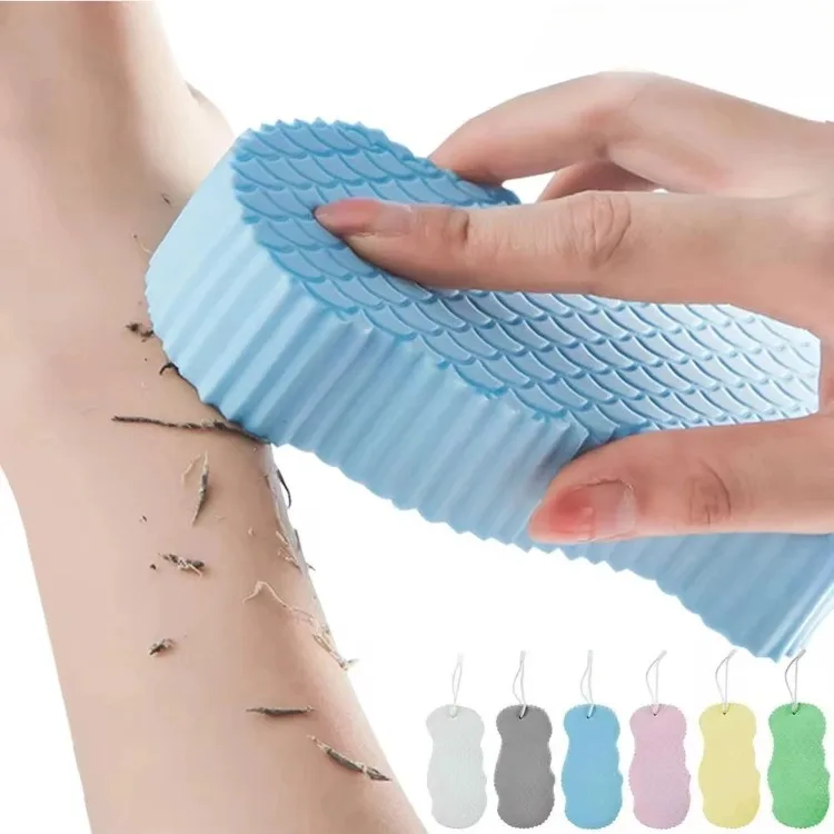 Magischer Badeschwamm für Kinder, 3D-Peelingbürste zur sanften Entfernung abgestorbener Haut – Baby-Körperwäscher und Massage-Reinigungswerkzeug – Detail 3