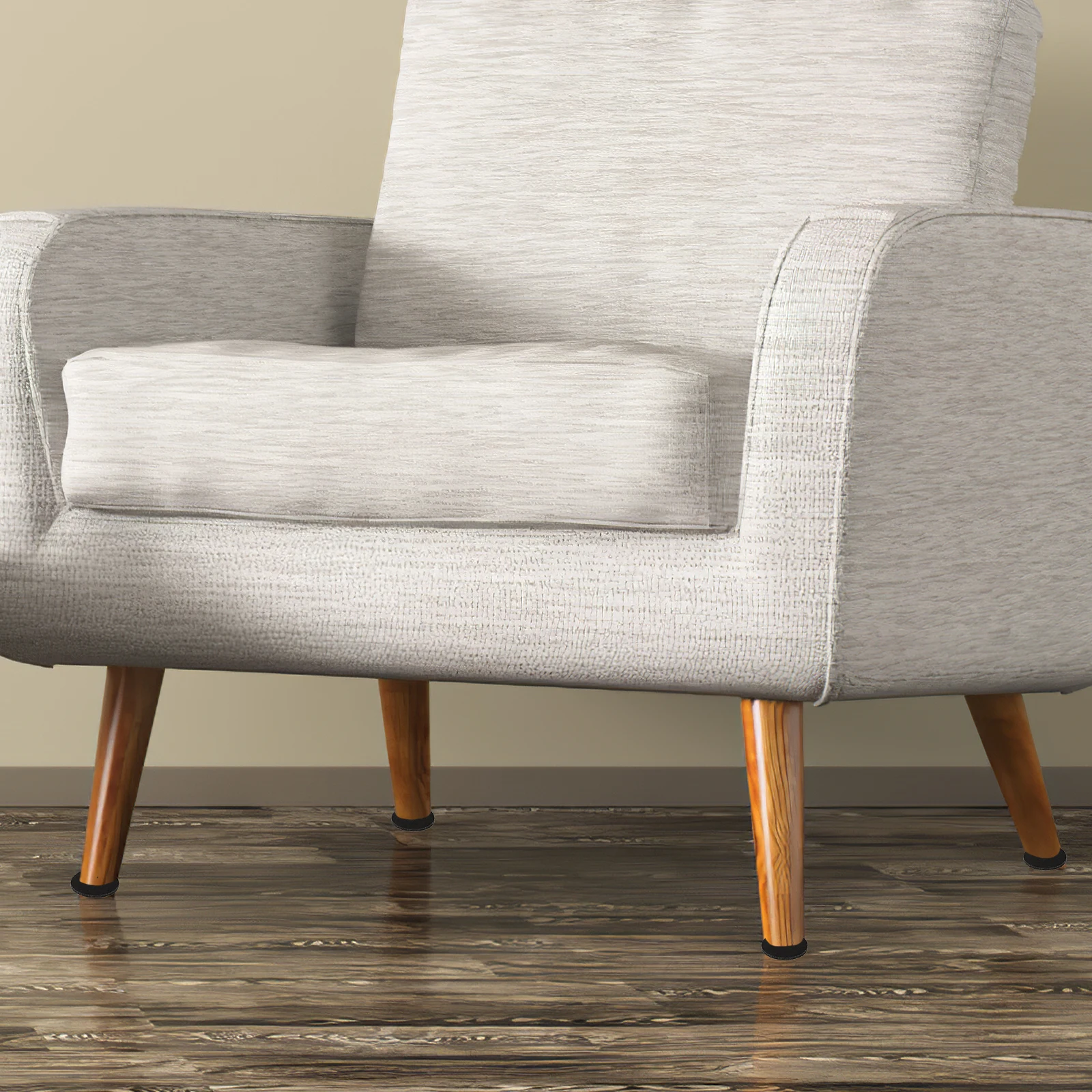 

50Pcs Furniture Pads Black Felt Chair Leg Protectors Non Slip Anti Skid Floor Protectors for Hardwood Floors Chair Foot Pads