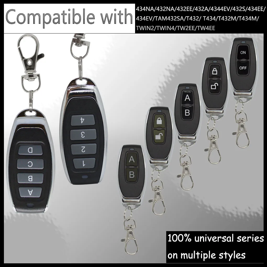 Copy Universal 433.92MHZ rolling codegarage door remote control  Top 434NA/ 432NA/ 432EE/ 432A/ 434A/ 432EV/ 432S/ 434EE/