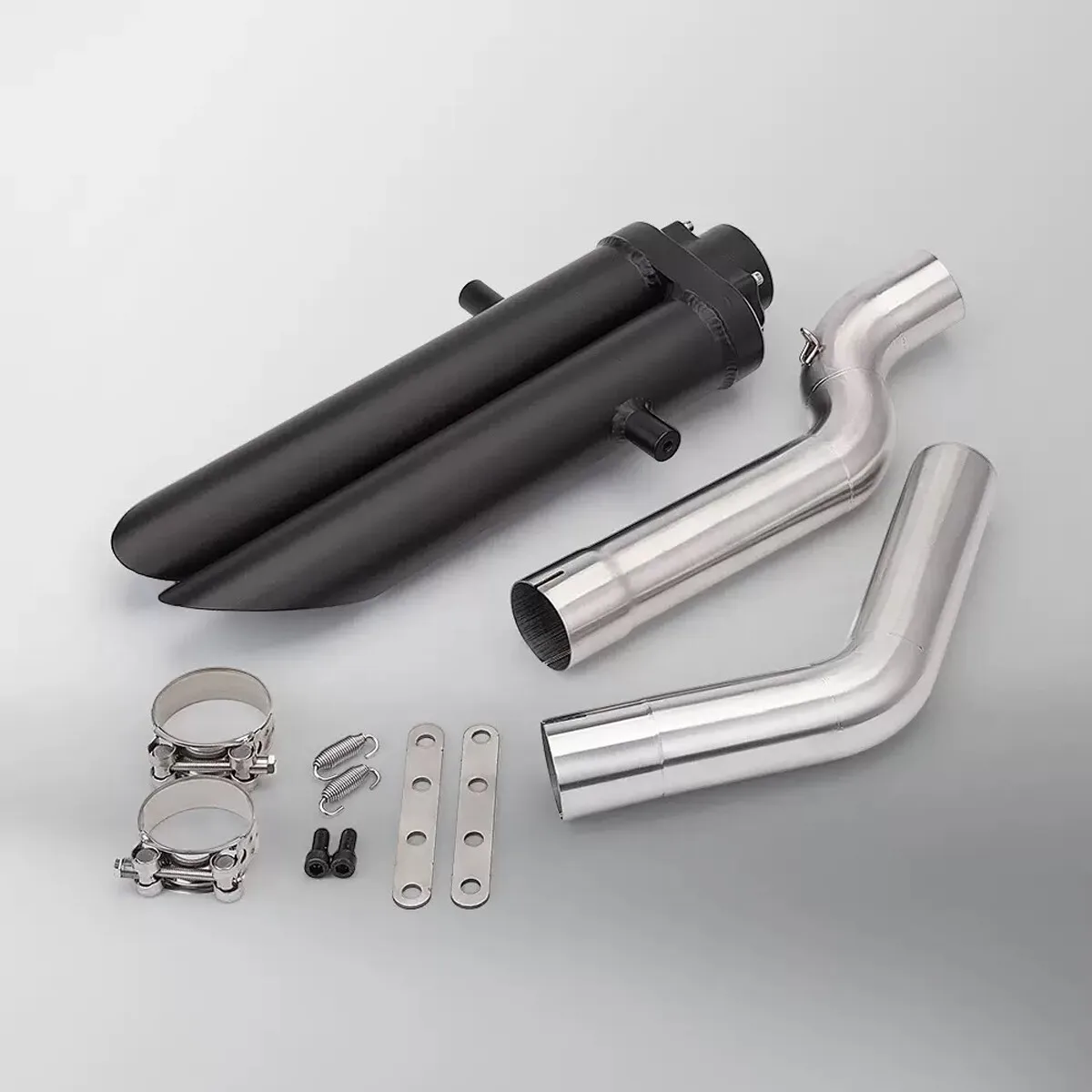 Für Honda CBR600RR F5 2005-2024 Auspuffanlage Schalldämpfer Endrohre Verbindungsrohr Schwarze Auspuffrohre – Detail 5