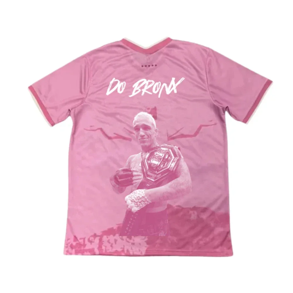 Sommer-Top Boxer Charles Oliveira MMA Octagonal Cage Tee Neues, übergroßes, atmungsaktives, schnell trocknendes Sport-Top-Trainings-Trikot für Herren – Detail 2