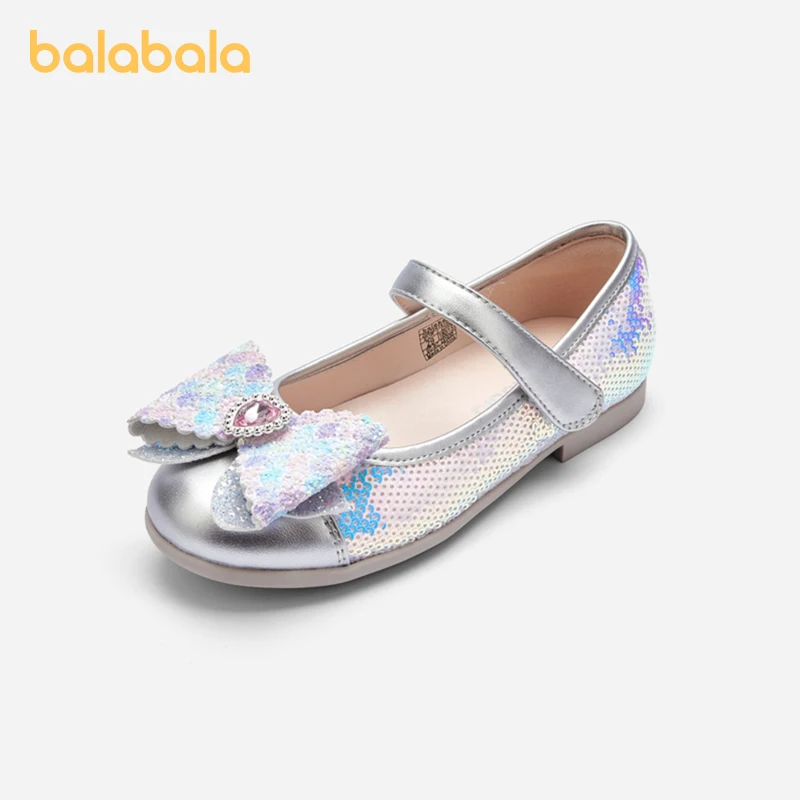 Balabala Kids Princess Shoes Girls Sandals 2024 Summer New Arrival Mary Jane Shoes Sweet and Exquisite Design Glow-in-the-Dark