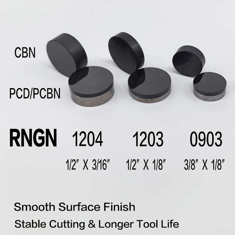 RNGN 0903 Diamond Inserts For CNC Boring Bar Tool Holder PCBN PCD CBN Cutting Clamp for Engine Cylinder Head and Block Machining