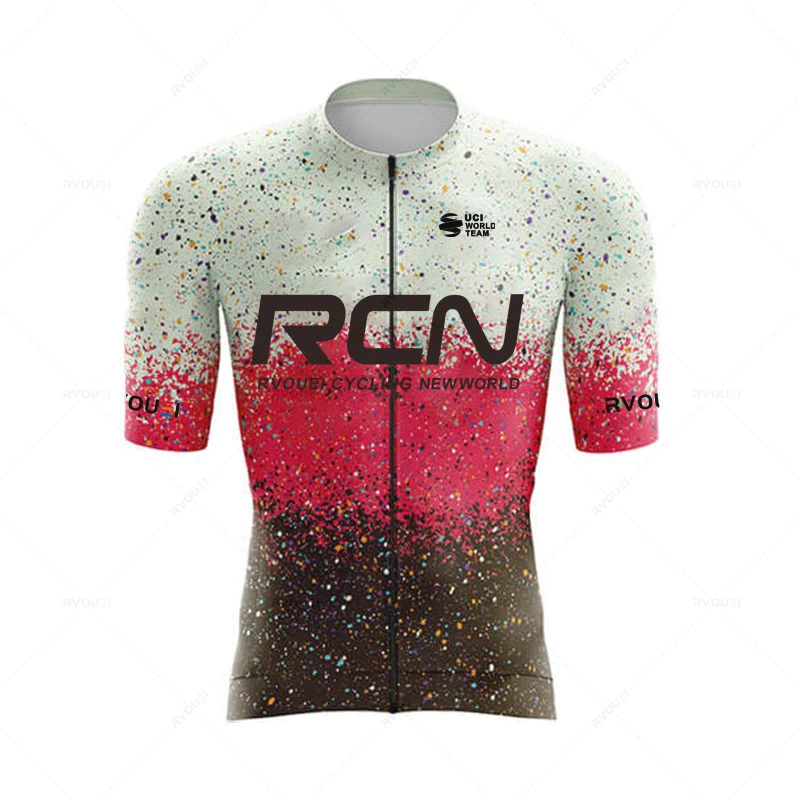Rvouei 2026 Neuerscheinung Sommer Herren Kurzarm-Radtrikot Triathlon-Team MTB Mountain Race Radsportbekleidung