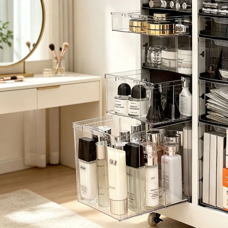 Removable drawer storage cabinet Household large-capacity cosmetic locker