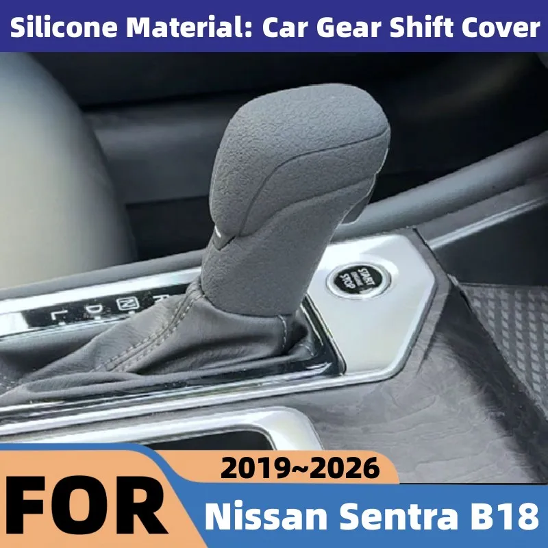 

For Nissan Sentra B18 2019~2026 Car Gear Shifter Gear Protector Head Cover Transmission Cover Car Decor Modification Accessories