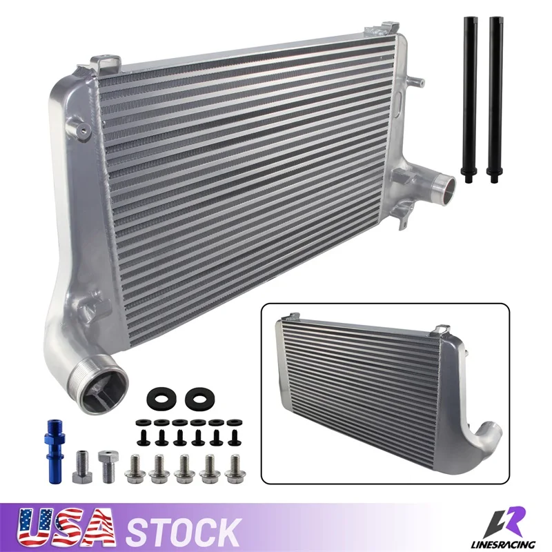 

Turbocharged Performance Front Mount Intercooler Kit For Ford Explorer ST EcoBoost Engine 3.0L 2020-2023 Black/Silver