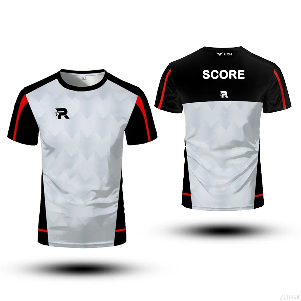 

KT Rolster 2025 Korean E-sports Team Uniform Breathable Sweatshirt KT E-sports T-shirt Men's T-shirt Unisex Short-sleeved Top