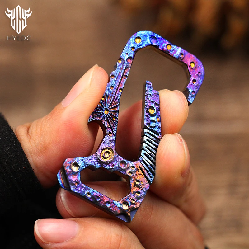 Imagem -03 - Star Sky Limited Edition Titanium Alloy Chaveiro Multi-function Edc Carro Abridor de Garrafas Pingente Masculino