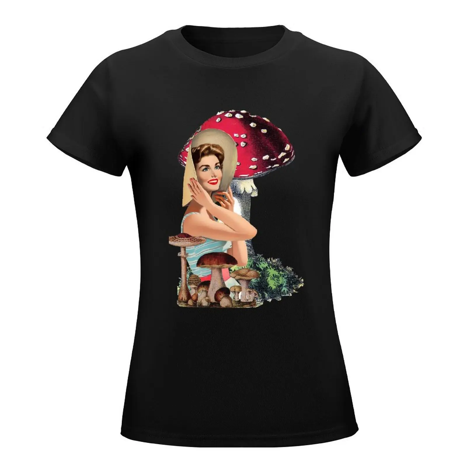 Mushroom land T-Shirt graphics tops Blouse Womens clothing