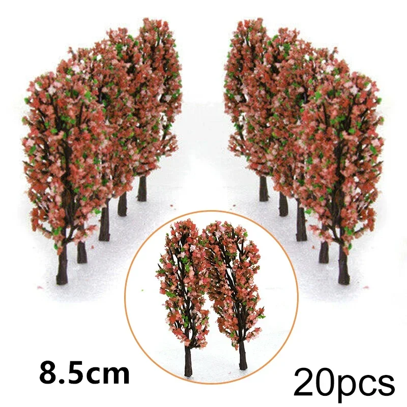 Lot De 70 Arbres Miniatures à Monter – 3 à 9 Cm – Échelle HO, TT, Z – Paysage Train, Maquette, Diorama