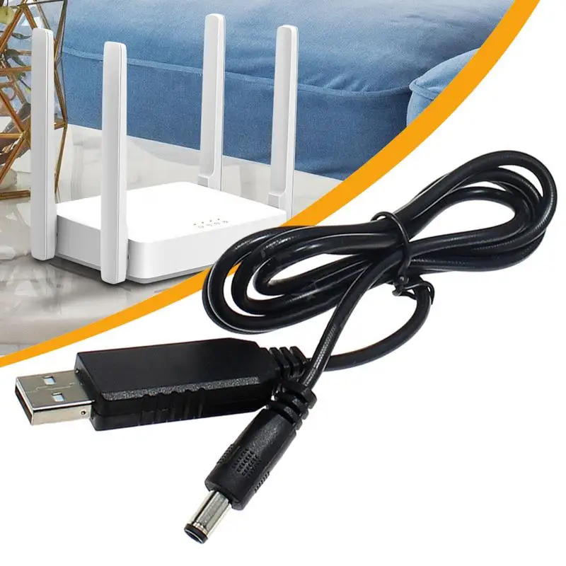 Power Boost Line DC 5V to DC 9V / 12V Step UP Moduł USB Konwerter Adapter Router Kabel 2.1x5.5mm Wtyczka