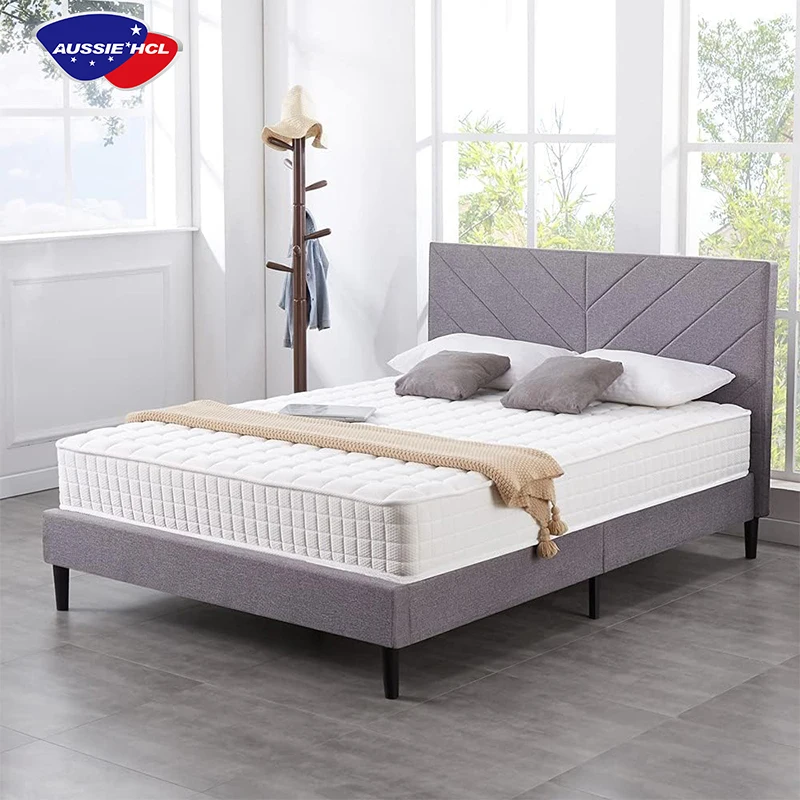 foshan cheap king queen single double size bed hotel mattress in box memory foam natural latex 5 zone pocket spring mattress