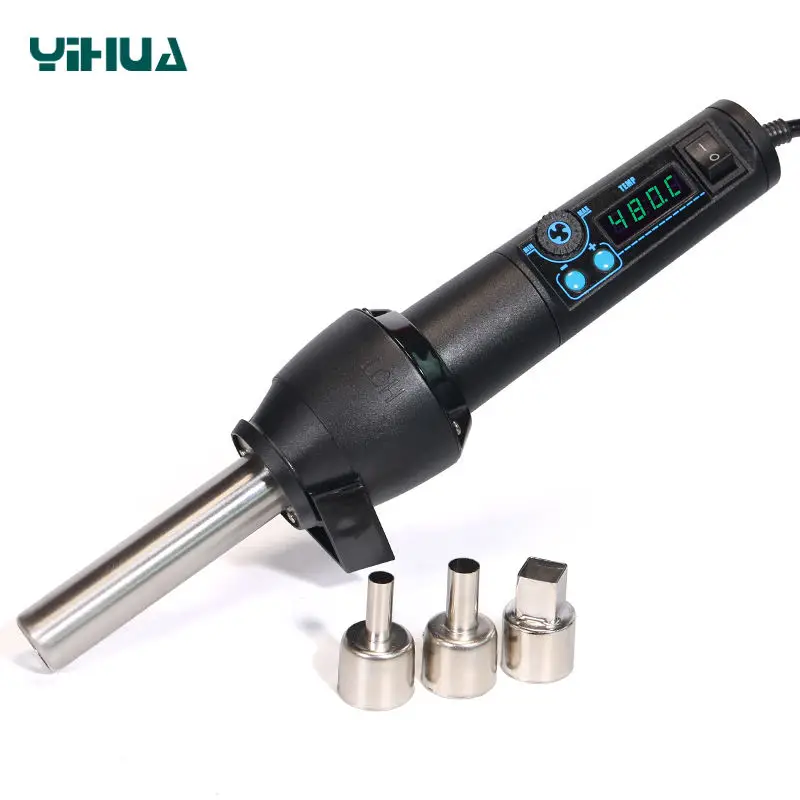 Hot air Heat Gun 700W Temperature EU Plug Adjustable Digital Display Handhold Hot air Gun for Shrink Wrap