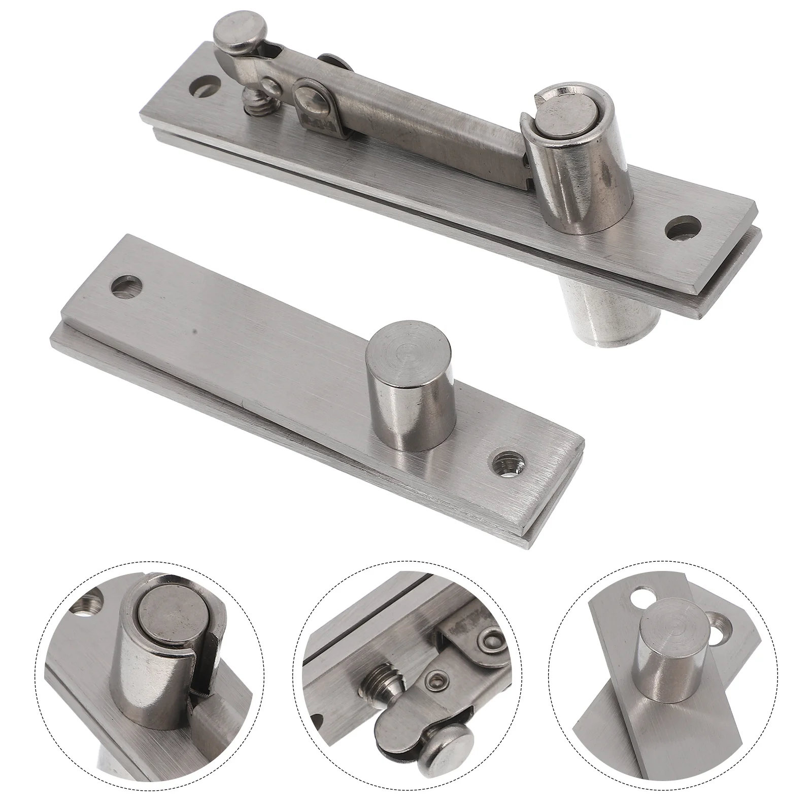 

2Pcs Durable Stainless Steel Self Closing Hinges for Kitchen Bathroom Doors Smooth Quiet Operation Heavy Duty 360 Degree