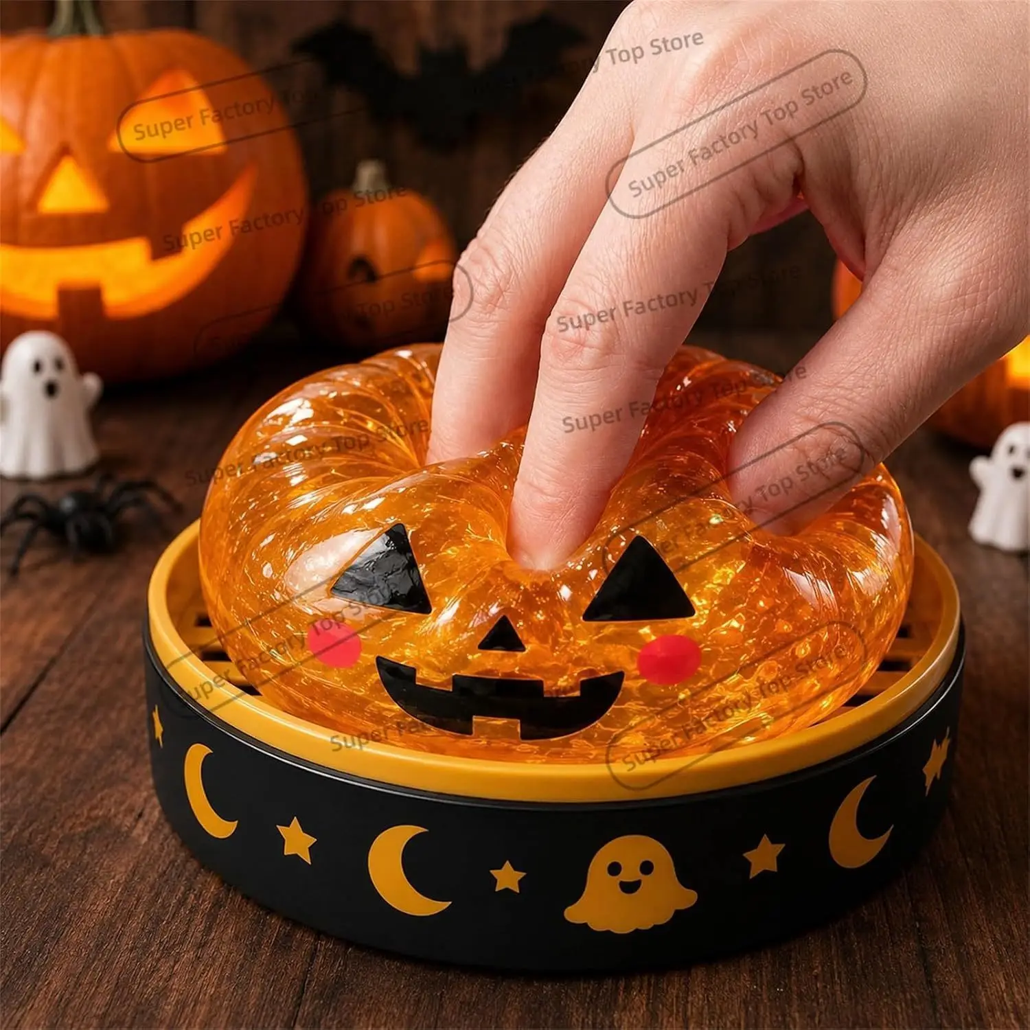 Halloween Dumpling Squeeze Squishy Toy, Cute Decor Slow Rising Squeeze Stress Relief Adults