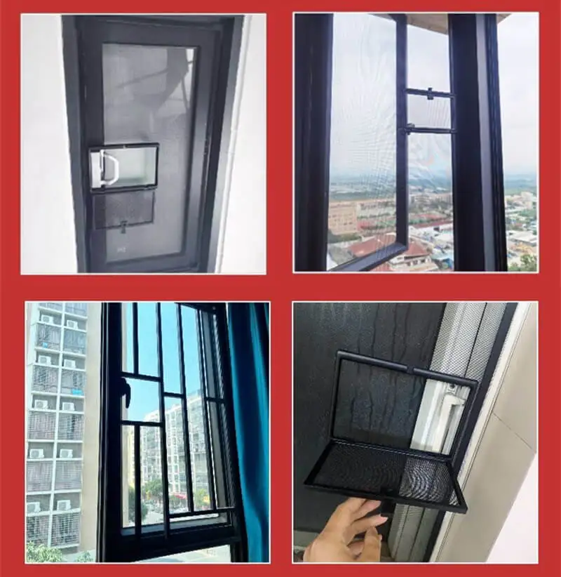 Magnetic Window Screen with Samll Window Detachable Anti Mosquito Screen Door Mesh Window Mesh