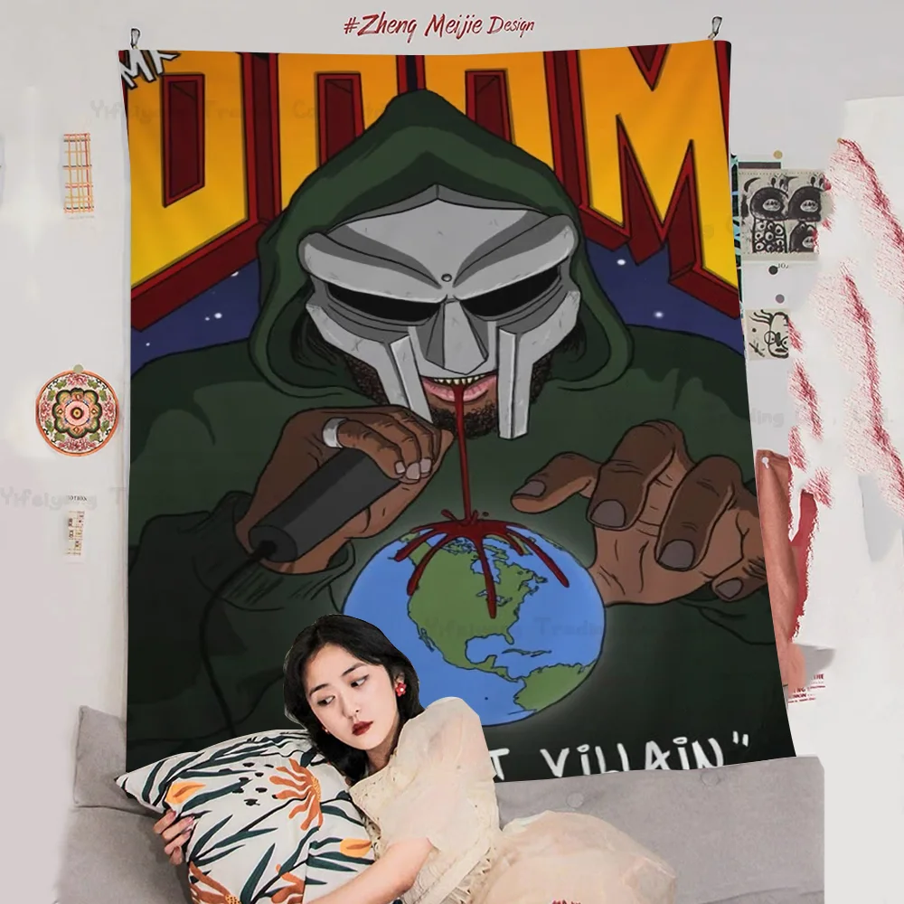 

Madvillain MF Doom Madlib Anime Tapestry Indian Buddha Wall Decoration Witchcraft Bohemian Hippie Wall Hanging Sheets