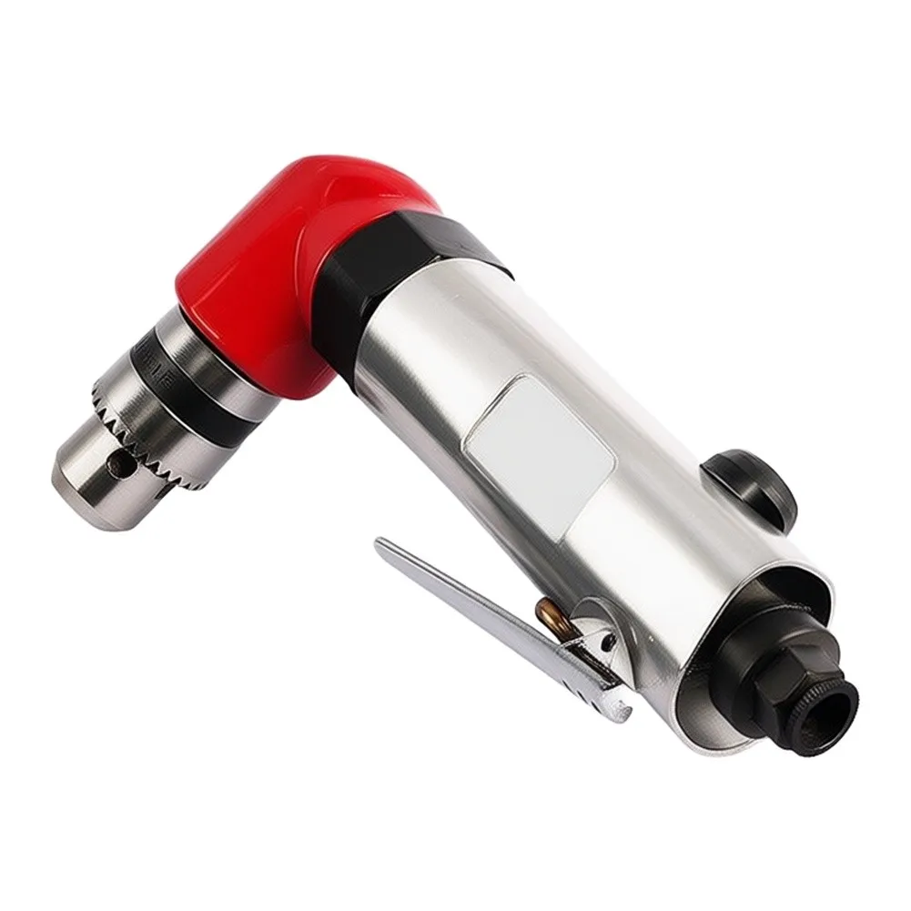 Right Angle Pneumatic Drill for Precision Applications in Confined Settings Featuring 1.5 to 10mm Chuck and 1800 RPM Capability