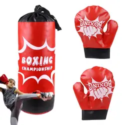 Kids Boxing Training Set Professional Boxing Bag With Gloves Sandbag Boxing Training Equipment For Kids Teens Practice Kicking