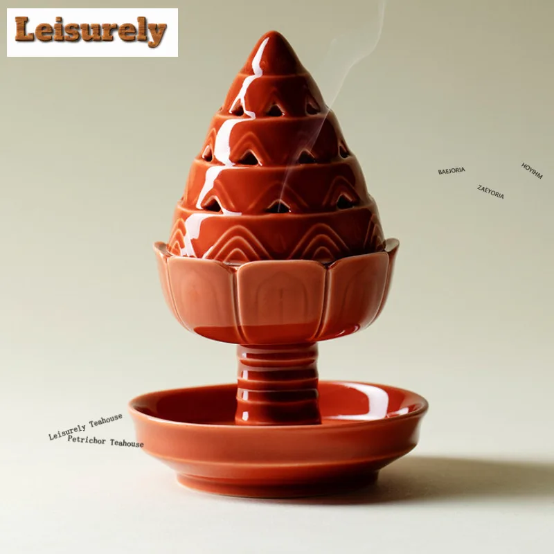 Smoke Tree Incense Holder Diffuser Incense Burners Meditation Scented Aromatic Candles Censer Chinese Tea Set Supplies Ornaments