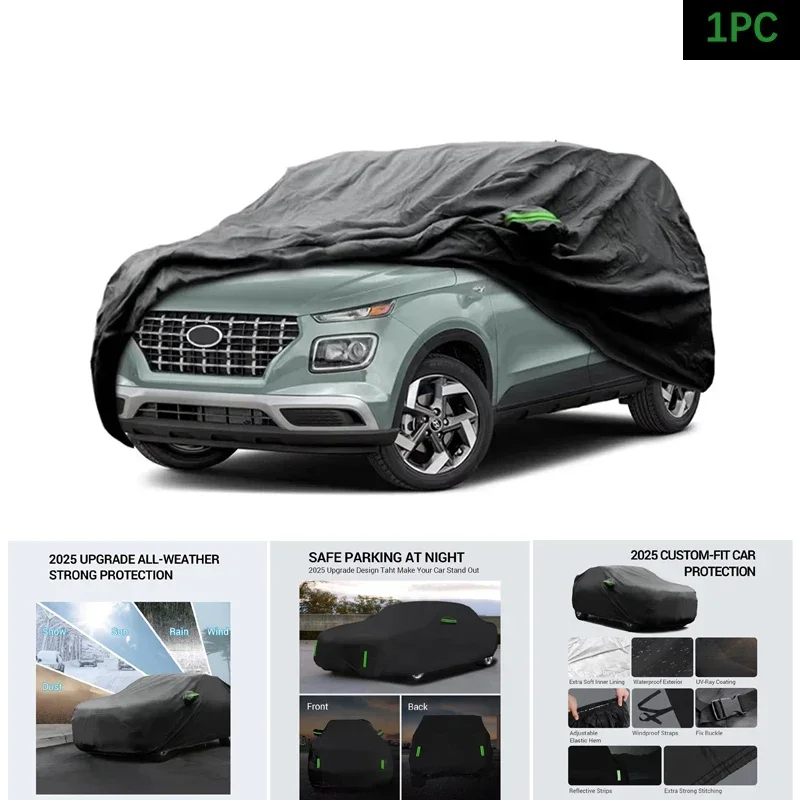 

Car Cover Custom Fit Waterproof All Weather for Automobiles Rain Snow Sun Protector Indoor Outdoor For Hyundai Venue 2020-2025