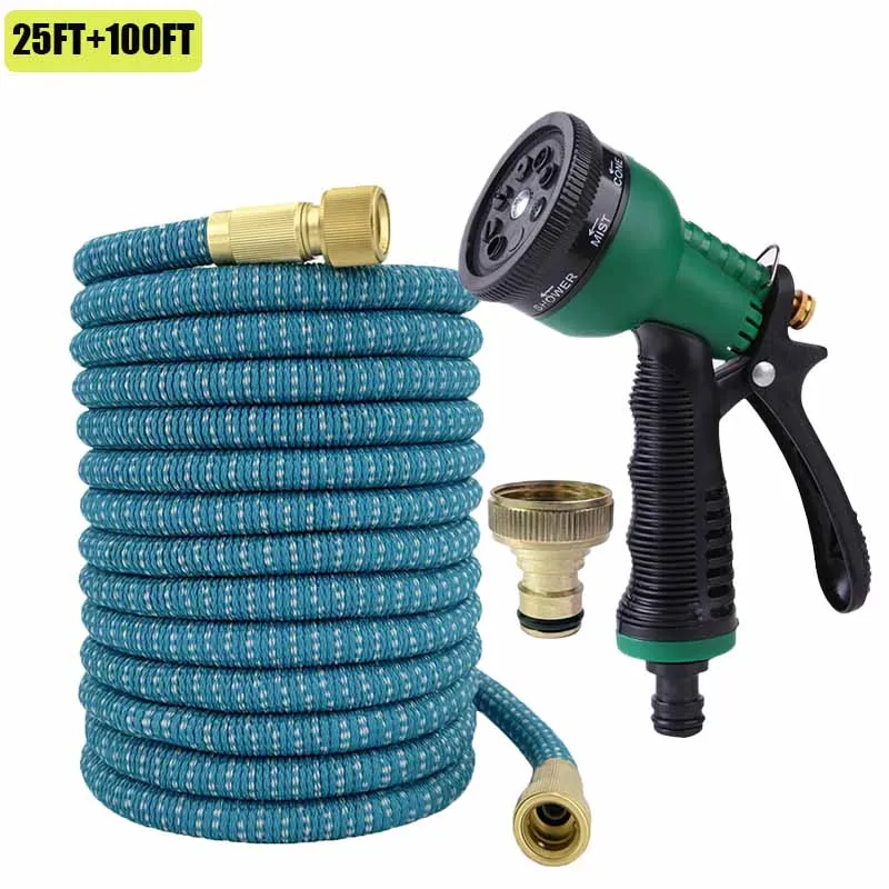 

Расширяемый волшебный шланг для сада, используется для полива и чистки сада, 1/2 дюйма, разъем, сопло, устройство для полива, не спутывается