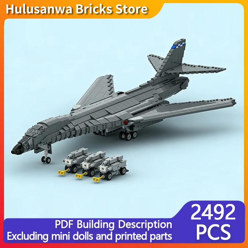 

Модель военного истребителя B-1B, конструктор MOC, военная техника, модульные технологичные подарки, набор для сборки, детские игрушки, праздничный подарок