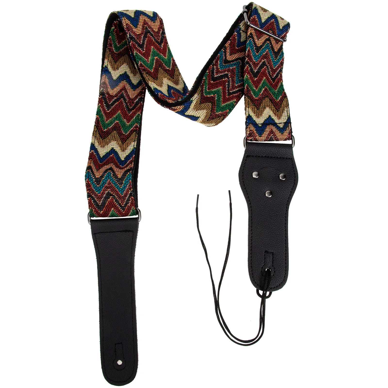 

Guitar Strap Adjustable Length Woven Straps for Acoustic Electric Guitar Bass Knitting Pattern Creative Supply Instrument