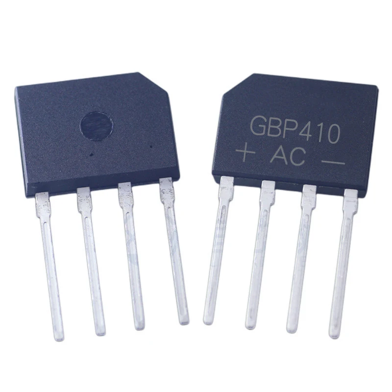 20~2000Pcs GBP410 GBP406 Bridge Rectifier 4A 1000V/600V GBP410G GBP406G Bridge Stack DIP-4 Flat Bridge