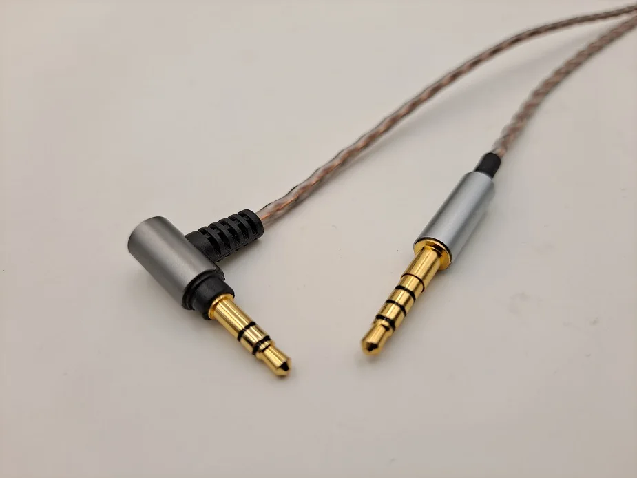 4-футовый 3,5 мм 6-жильный оплетенный аудиокабель OCC для наушников диаметром мм 300 мм 200
